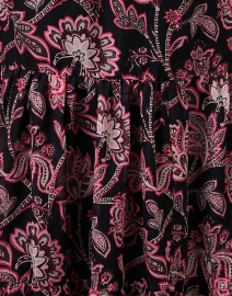 Fabric image thumbnail - Jude Connally - Jordana Black and Pink Print Cotton Dress