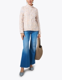 Look image thumbnail - Marc Cain - Cream Speckled Wool Sweater