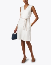 Look image thumbnail - Piazza Sempione - White Belted Dress