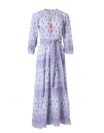 Bell - Clementine White and Blue Geo Cotton Dress