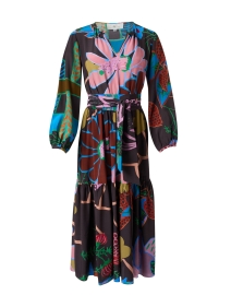 Pauline Multi Print Silk Dress