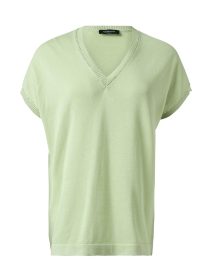 Green Knit Cotton Top