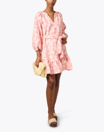 Look image thumbnail - Shoshanna - Adelia Pink Jacquard Dress