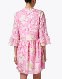 Back image thumbnail - Jude Connally - Faith Pink Print Cotton Dress