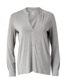 Grey Soft Touch Henley Top