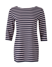 Phare Navy and Pink Striped Shirt