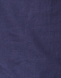 Fabric image thumbnail - Sail to Sable - Navy Linen Cowl Neck Top