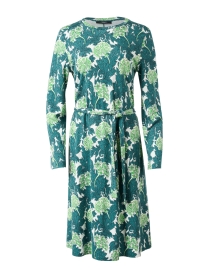 Product image thumbnail - Weekend Max Mara - Tacco Green Floral Print Dress