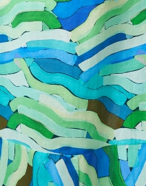Fabric image thumbnail - Caliban - Blue and Green Print Cotton Dress