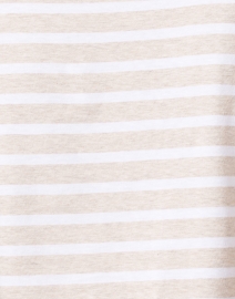 Fabric image thumbnail - Saint James - Etrille Beige and White Striped Cotton Tee