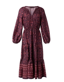 Andrea Pink and Purple Printed Dress