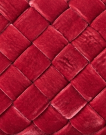 Fabric image thumbnail - Loeffler Randall - Aviva Rose Pink Woven Velvet Clutch