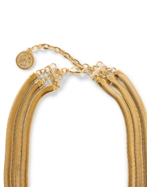 Back image thumbnail - Ben-Amun - Gold Three Chain Necklace