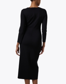 Back image thumbnail - Emporio Armani - Black Ruched Dress