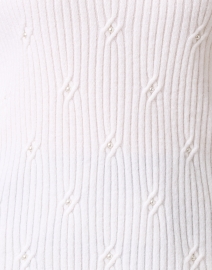 Fabric image thumbnail - White + Warren - White Pearl Cashmere Sweater