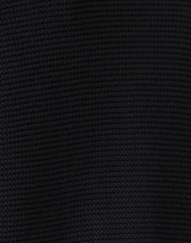 Kinross - Black Garter Stitch Cotton Cardigan