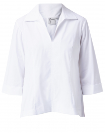 Product image thumbnail - Finley - Swing White Poplin Shirt