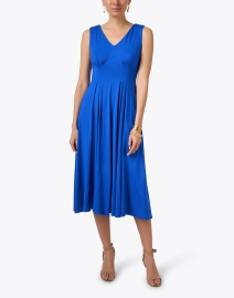 Look image thumbnail - Jane - Sahara Blue Jersey Dress