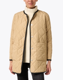 Extra_1 image thumbnail - Jane Post - Olive and Tan Reversible Quilted Jacket