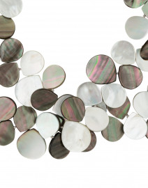 Fabric image thumbnail - Nest - Grey Mother of Pearl Cluster Necklace