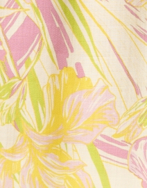 Fabric image thumbnail - Rani Arabella - Yellow and Pink Print Silk Cashmere Poncho