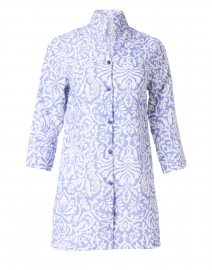 Rita Lavender Floral Linen Jacket