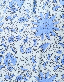 Fabric image thumbnail - Bella Tu - Blue Floral Cotton Midi Dress