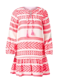 Product image thumbnail - Sail to Sable - White and Pink Print Cotton Dress