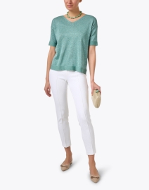 Look image thumbnail - Cambio - Ros White Techno Stretch Pant