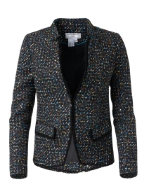 Product image thumbnail - Helene Berman - Black Multi Lurex Sequin Tweed Jacket