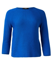 Adotto Blue Cotton Sweater