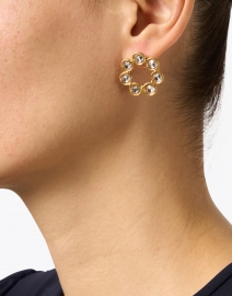 Sylvia Toledano - Daisy Crystal Circle Stud Earrings