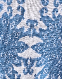 Fabric image thumbnail - Kinross - Blue and White Print Linen Sweater