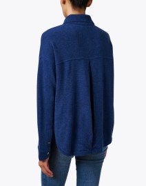 Back image thumbnail - Repeat Cashmere - Blue Knit Shirt