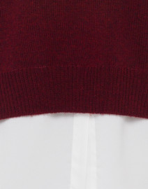 Brochu Walker - Barolo Red Sweater with White Underlayer 
