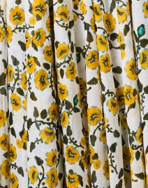 Fabric image thumbnail - Samantha Sung - Aster Yellow Floral Print Cotton Dress