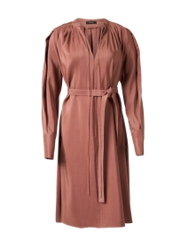 Product image thumbnail - Joseph - Penrose Mauve Wool Silk Dress