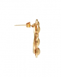 Fabric image thumbnail - Sylvia Toledano - Daisy Gold Circle Stud Earrings