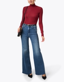 Look image thumbnail - Mother - The Roller Wide Leg Jean