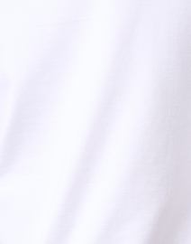 Fabric image thumbnail - E.L.I. - White Pima Cotton Mock Neck Top