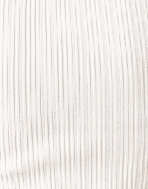 Fabric image thumbnail - Veronica Beard - Vaari White Rib Knit Top