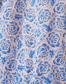 Fabric image thumbnail - Banjanan - Joyful Blue Floral Print Cotton Top