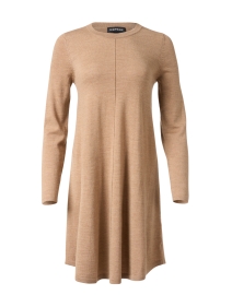 Product image thumbnail - Repeat Cashmere - Camel Wool Swing Dress