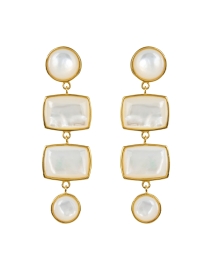 Product image thumbnail - Lizzie Fortunato - Casablanca White Drop Earrings
