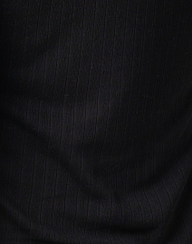 Fabric image thumbnail - Vince - Black Sheer Lined Rib Knit Top 