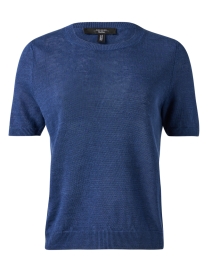 Product image thumbnail - Weekend Max Mara - Pancone Navy Linen Sweater