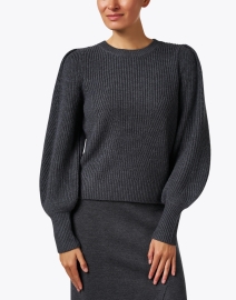 Front image thumbnail - Repeat Cashmere - Grey Wool Sweater