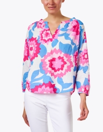 Front image thumbnail - Jude Connally - Lilith Multi Floral Print Top