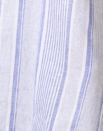 Fabric image thumbnail - Hinson Wu - Tamron Blue Striped Linen Shirt Dress 