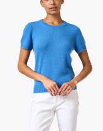Front image thumbnail - Allude - Blue Cashmere Sweater